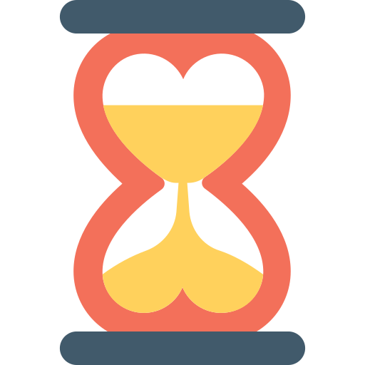 Heart hourglass