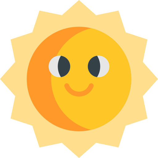 Smiling sun emoji